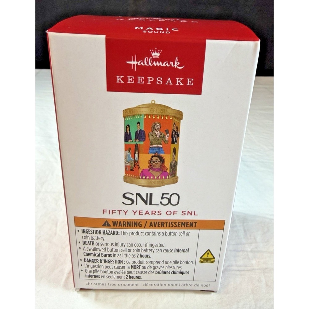 SNL 50 Saturday Night Live FIFTY YEARS OF SNL w/Sound 2025 Hallmark Keepsake NIB